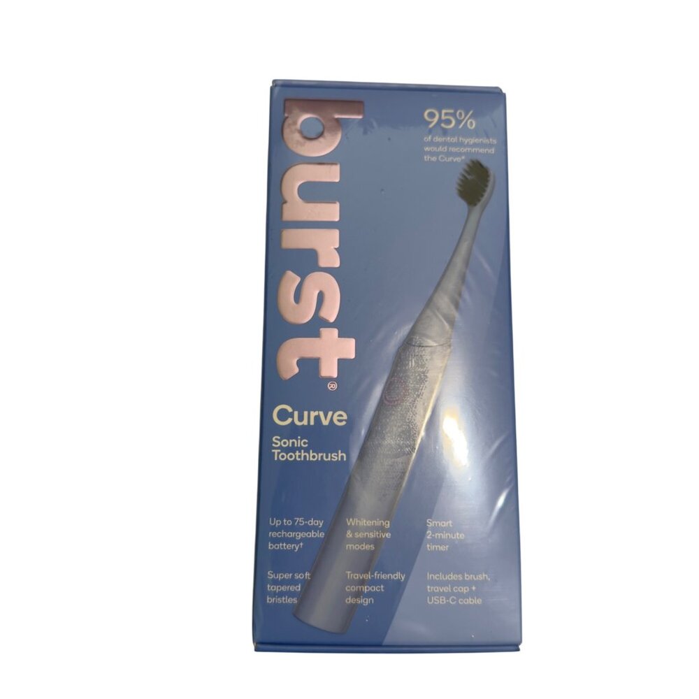 Burst Curve Sonic Toothbrush Rechargeable With‎ 75-Day Battery Life & USB new